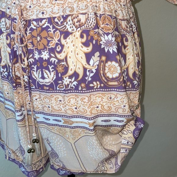 Spell & the Gypsy Xanadu Playsuit Romper Gold Dust - Picture 13 of 16